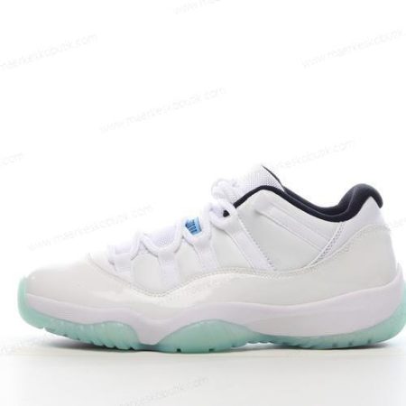 Billige Sko Nike Air Jordan 11 Low ‘Hvid Sort Blå’ AV2187-117