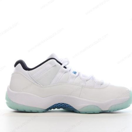 Billige Sko Nike Air Jordan 11 Low ‘Hvid Sort Blå’ AV2187-117