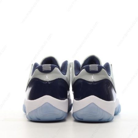 Billige Sko Nike Air Jordan 11 Retro Low ‘Grå Hvid Navy’ 528895-007