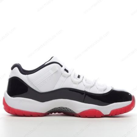 Billige Sko Nike Air Jordan 11 Retro Low ‘Hvid Rød Sort’ AV2187-160