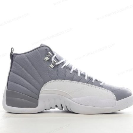 Billige Sko Nike Air Jordan 12 Retro ‘Hvid Grå’ CT8013-015