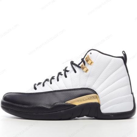 Billige Sko Nike Air Jordan 12 Retro ‘Hvid Sort Guld’ CT8013-170