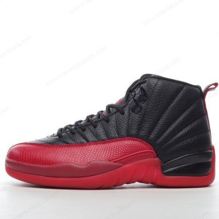 Billige Sko Nike Air Jordan 12 Retro ‘Sort Rød’ 130690-002