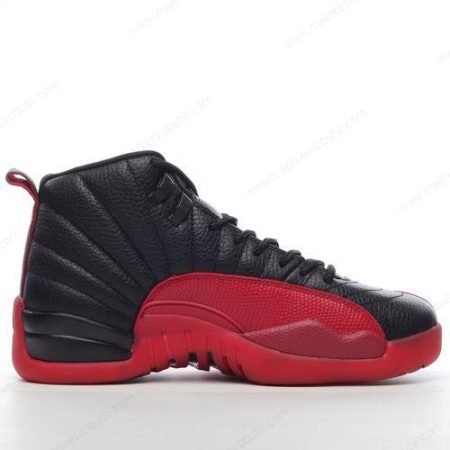 Billige Sko Nike Air Jordan 12 Retro ‘Sort Rød’ 130690-002