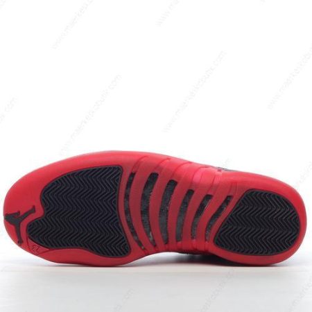 Billige Sko Nike Air Jordan 12 Retro ‘Sort Rød’ 130690-002