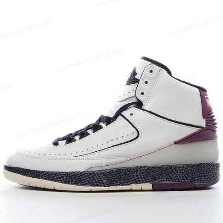 Billige Sko Nike Air Jordan 2 Mid SP x Off-White ‘Hvid Lilla Sort’ DJ4375-160