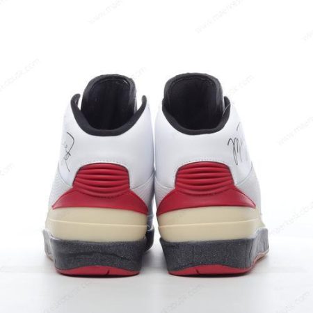 Billige Sko Nike Air Jordan 2 Mid SP x Off-White ‘Hvid Rød Grå Sort’ DJ4375-101