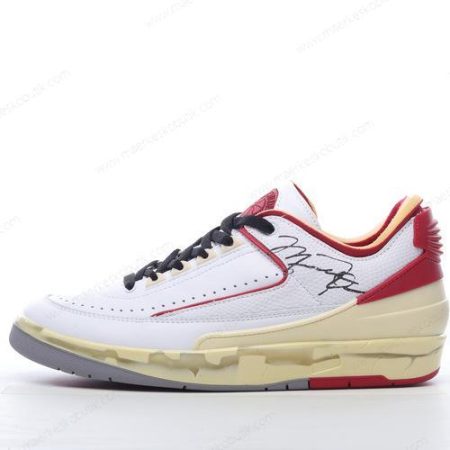 Billige Sko Nike Air Jordan 2 Retro Low SP x Off-White ‘Hvid Rød Grå’ DJ4375-106