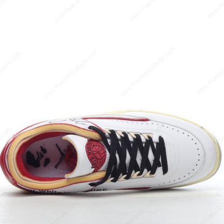 Billige Sko Nike Air Jordan 2 Retro Low SP x Off-White ‘Hvid Rød Grå’ DJ4375-106