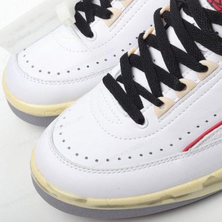 Billige Sko Nike Air Jordan 2 Retro Low SP x Off-White ‘Hvid Rød Grå’ DJ4375-106