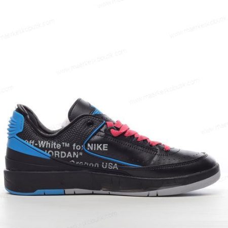 Billige Sko Nike Air Jordan 2 Retro Low SP x Off-White ‘Sort Blå Pink’ DJ4375-004