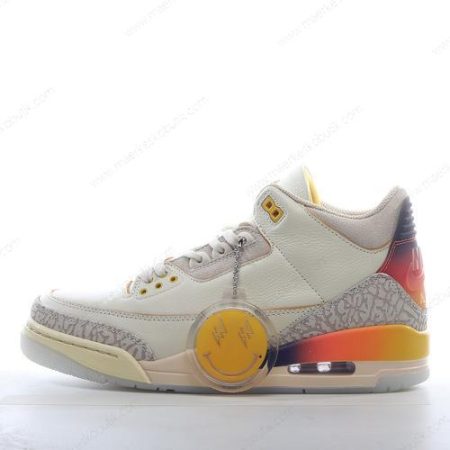 Billige Sko Nike Air Jordan 3 Retro ‘Grå Hvid Orange’ FN0344-901