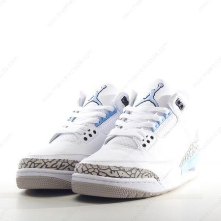 Billige Sko Nike Air Jordan 3 Retro ‘Hvid Blå Grå’ CT8532-104