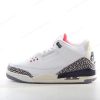 Billige Sko Nike Air Jordan 3 Retro ‘Hvid Grå Rød’ 136064-105