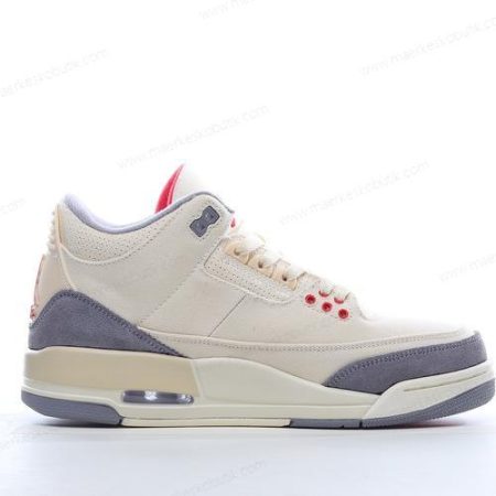 Billige Sko Nike Air Jordan 3 Retro ‘Hvid Grå Rød’ DH7139-100