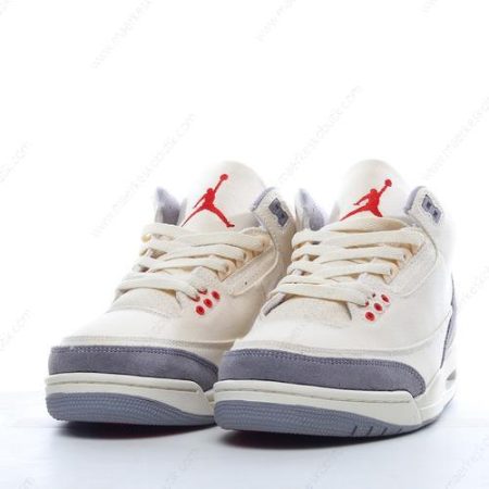 Billige Sko Nike Air Jordan 3 Retro ‘Hvid Grå Rød’ DH7139-100