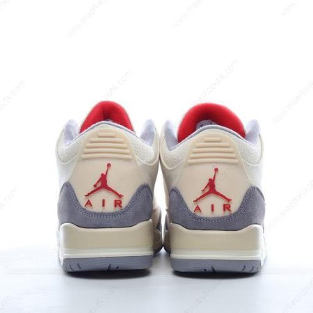 Billige Sko Nike Air Jordan 3 Retro ‘Hvid Grå Rød’ DH7139-100