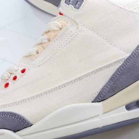 Billige Sko Nike Air Jordan 3 Retro ‘Hvid Grå Rød’ DH7139-100