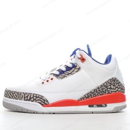 Billige Sko Nike Air Jordan 3 Retro ‘Hvid Orange Grå’ 136064-148