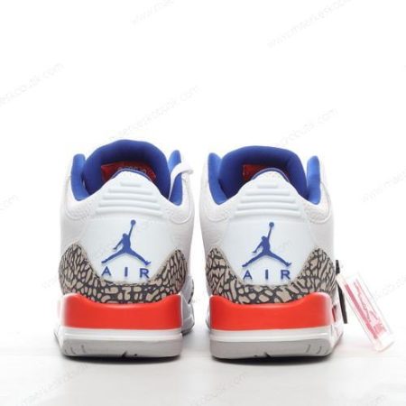 Billige Sko Nike Air Jordan 3 Retro ‘Hvid Orange Grå’ 136064-148