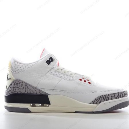 Billige Sko Nike Air Jordan 3 Retro ‘Hvid Orange Grå’ CK9246-121