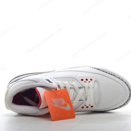 Billige Sko Nike Air Jordan 3 Retro ‘Hvid Orange Grå’ CK9246-121