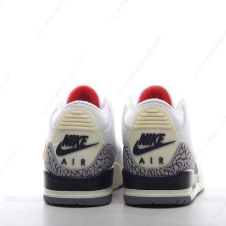 Billige Sko Nike Air Jordan 3 Retro ‘Hvid Orange Grå’ CK9246-121