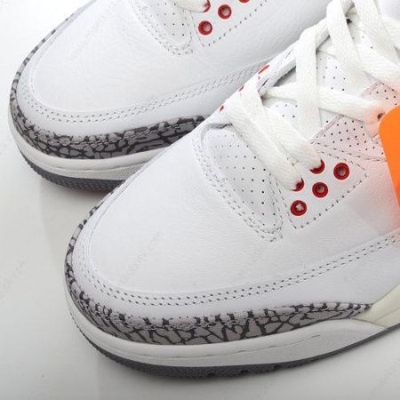 Billige Sko Nike Air Jordan 3 Retro ‘Hvid Orange Grå’ CK9246-121