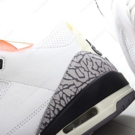 Billige Sko Nike Air Jordan 3 Retro ‘Hvid Orange Grå’ CK9246-121