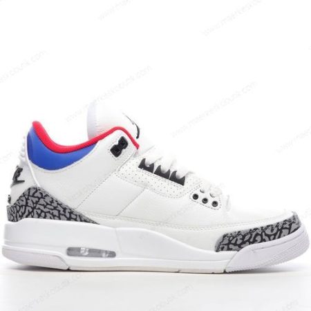 Billige Sko Nike Air Jordan 3 Retro ‘Hvid Rød Blå’ DC7310-100