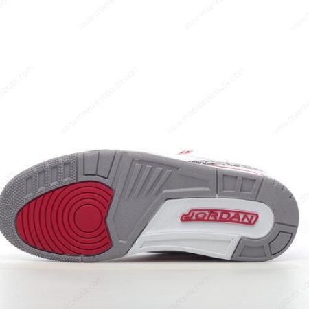 Billige Sko Nike Air Jordan 3 Retro ‘Hvid Rød’ CT8532-126