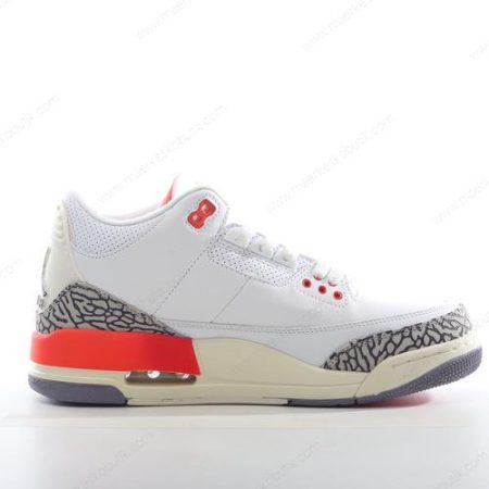 Billige Sko Nike Air Jordan 3 Retro ‘Hvid Rød Grå Sort’ DN3707-160