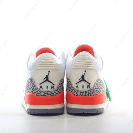 Billige Sko Nike Air Jordan 3 Retro ‘Hvid Rød Grå Sort’ DN3707-160