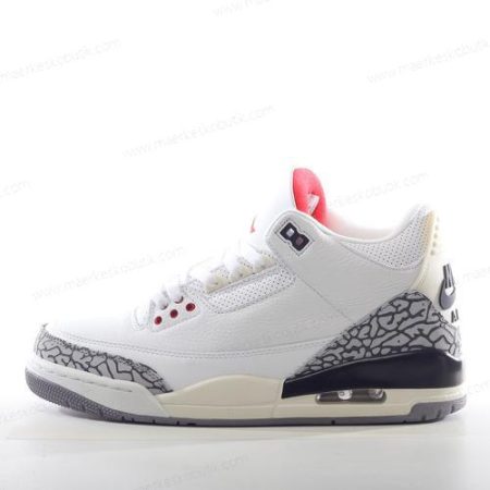 Billige Sko Nike Air Jordan 3 Retro ‘Hvid Rød Sort Grå’ DN3707-100