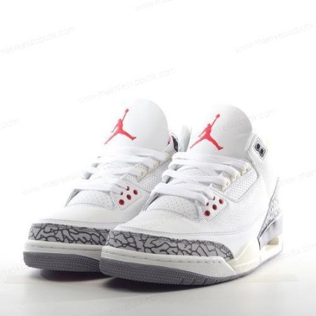 Billige Sko Nike Air Jordan 3 Retro ‘Hvid Rød Sort Grå’ DN3707-100