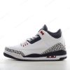 Billige Sko Nike Air Jordan 3 Retro ‘Hvid Sort Grå’ 398614-123