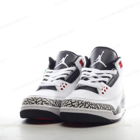 Billige Sko Nike Air Jordan 3 Retro ‘Hvid Sort Grå’ 398614-123