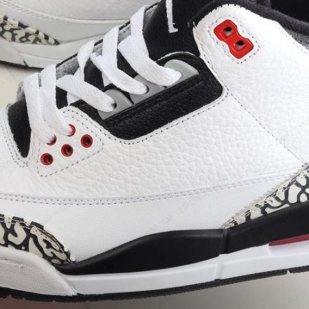 Billige Sko Nike Air Jordan 3 Retro ‘Hvid Sort Grå’ 398614-123