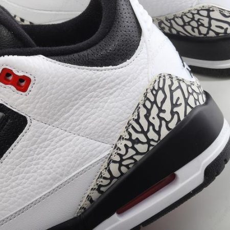 Billige Sko Nike Air Jordan 3 Retro ‘Hvid Sort Grå’ 398614-123