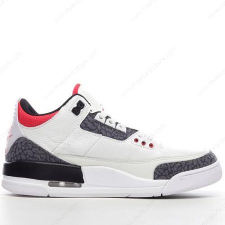 Billige Sko Nike Air Jordan 3 Retro ‘Hvid Sort Rød’ CZ6431-100