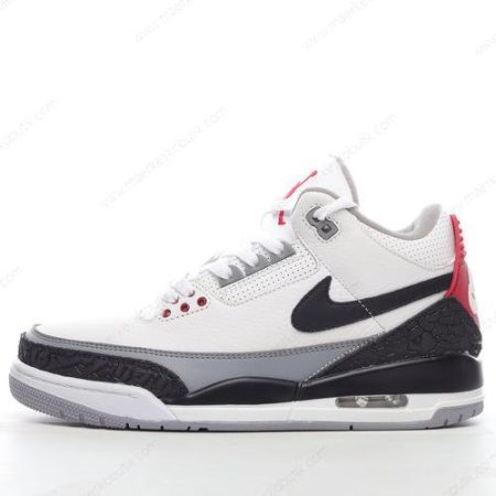 Billige Sko Nike Air Jordan 3 Retro ‘Hvid Sort Rød Grå’ AQ3835-160