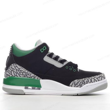 Billige Sko Nike Air Jordan 3 Retro ‘Sort Grøn’ 398614-030