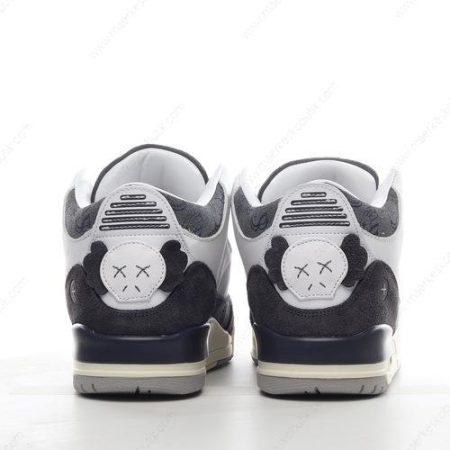 Billige Sko Nike Air Jordan 3 x KAWS ‘Hvid Grå Sort’