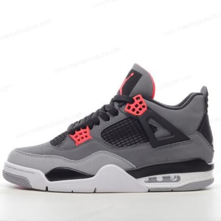 Billige Sko Nike Air Jordan 4 ‘Mørkegrå Rød’ DH6297-061