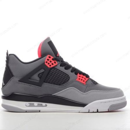 Billige Sko Nike Air Jordan 4 ‘Mørkegrå Rød’ DH6297-061