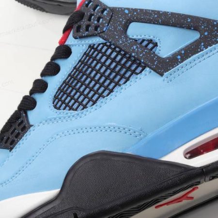 Billige Sko Nike Air Jordan 4 Retro ‘Blå Sort Rød’ 308497-406