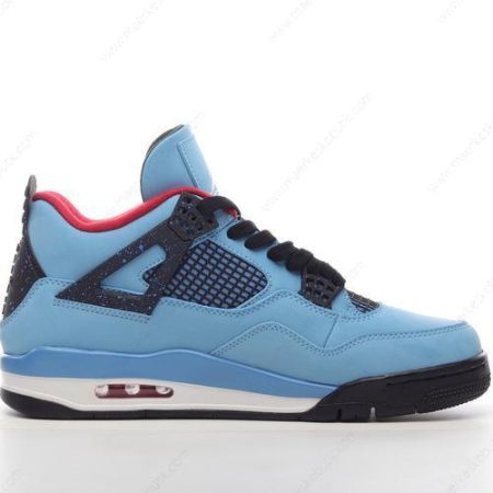 Billige Sko Nike Air Jordan 4 Retro ‘Blå Sort Rød’ 308497-406