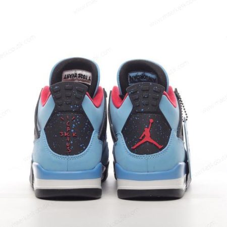 Billige Sko Nike Air Jordan 4 Retro ‘Blå Sort Rød’ 308497-406