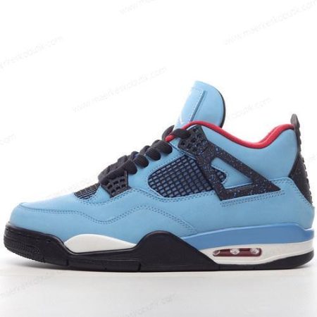 Billige Sko Nike Air Jordan 4 Retro ‘Blå Sort Rød’ 308497-406