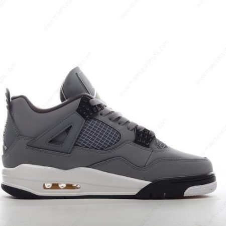 Billige Sko Nike Air Jordan 4 Retro ‘Grå Sort’ 408452-007